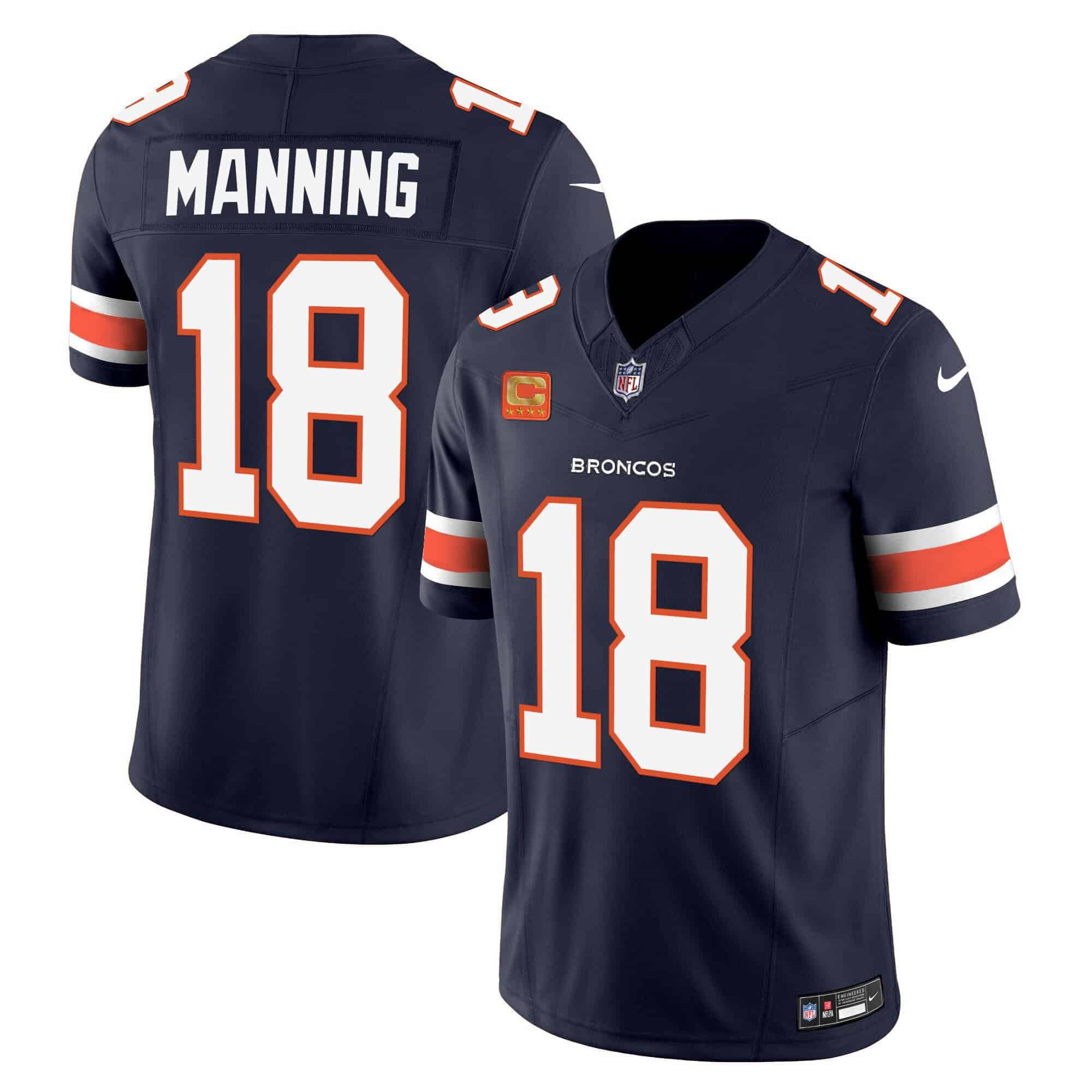 Men Denver Broncos #18 Manning Blue 2024 Nike Vapor Limited NFL Jersey style 2->indianapolis colts->NFL Jersey